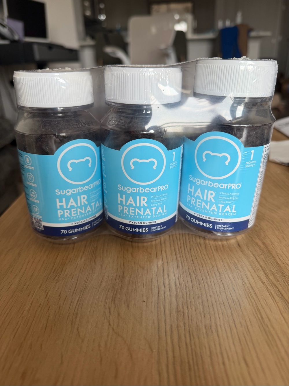 SugarbearPRO Hair Prenatal Gummies (3-Pack)